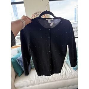 Autumn Cashmere Embellished Cardigan Sz Medium $395 MSRP